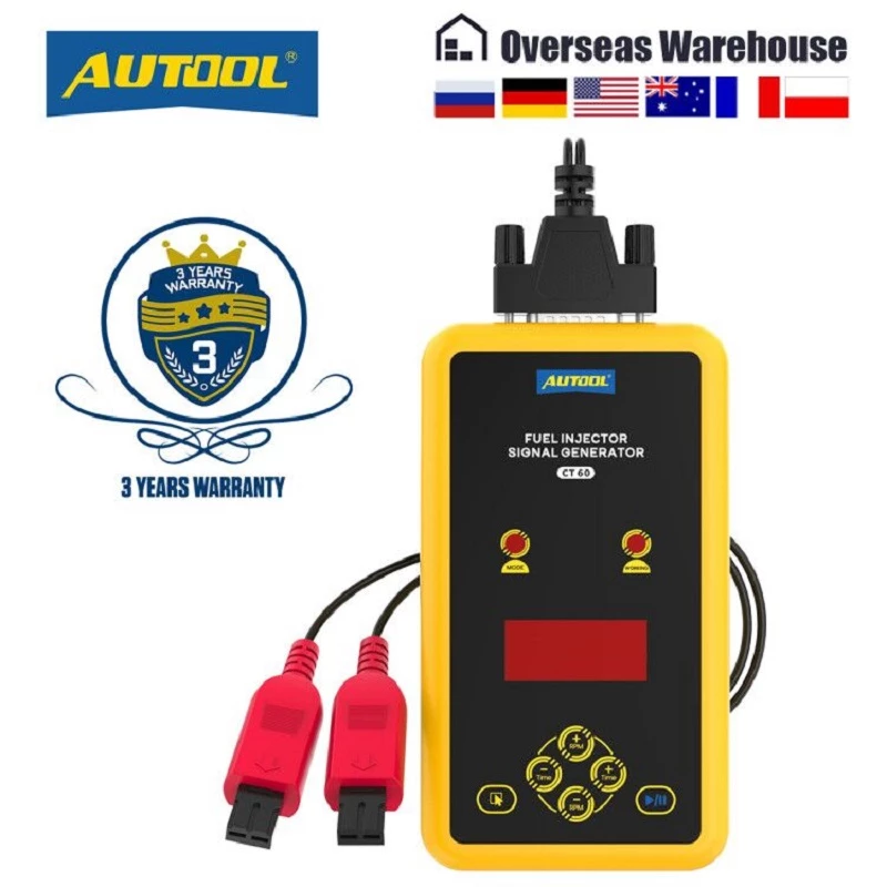 AUTOOL CT60 Fuel Injector Signal Generator Fuel Injector Super Pulse Signal Tester Increase CT150 CT200 Pulse Pressure Tester