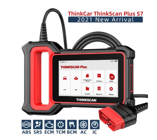 THINKCAR ThinkScan Plus S7 OBD2 Car Diagnostic Tool For Auto ABS Airbag SAS Oil DPF EPB Reset 7 Systems Automotive Scanner