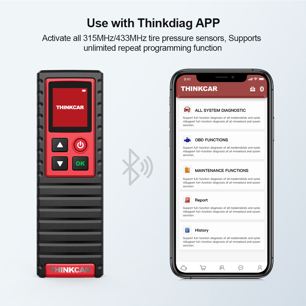 THINKCAR THINKTPMS G2 TPMS Car Tire Pressure Diagnostic Tool Automotive TPMS Sensor Activator Programming Learning For Thinktool