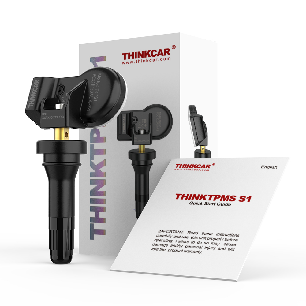 THINKTPMS S1-R Screw-in Rubber Stem Tire Pressure Sensor for All Cars for THINKTPMS G1,THINKTOOL Mini, PD8, PRO
