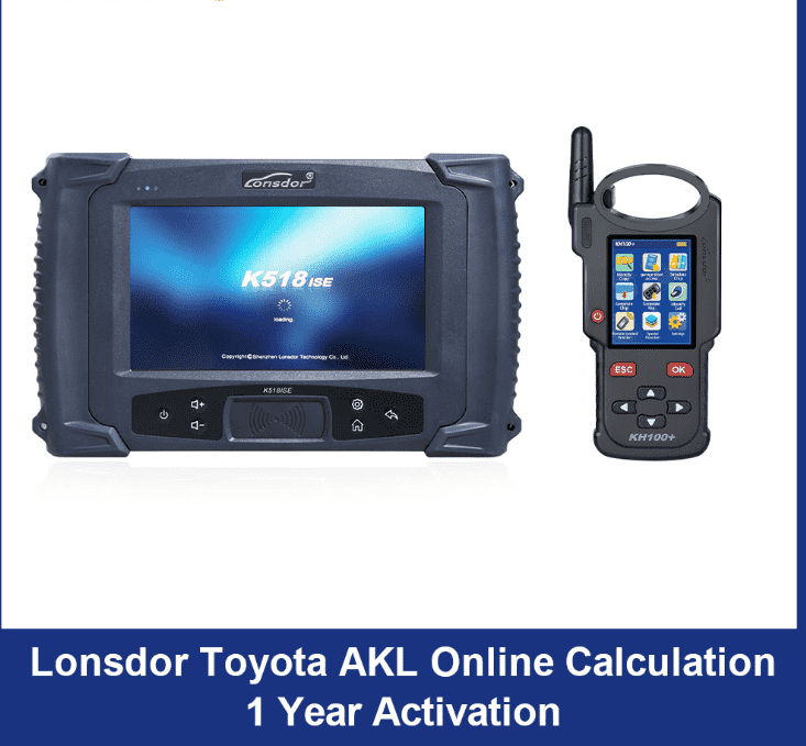Lonsdor Toyota AKL Online Calculation 1 Year Activation for K518ISE K518S & KH100+ Support Latest Toyota & Lexus All Key Lost and Add Key