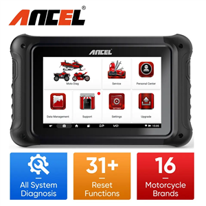 2024 ANCEL MT700 Motorcycle OBD2 Scanner All System Diagnostic Tool Oil Rest ABS Bleeding 31 Reset Functions Motorcycle Scan