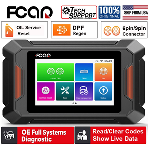 Fcar F802 Heavy Duty Truck Scanner DPF Regeneration All System Diagnostic Scan Tool Diesel OBD2 Scanner for Cummins, Caterpillar