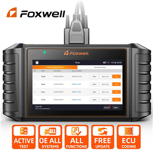 FOXWELL NT710 OBD2 Car Diagnostic Tools All System Bi-Directional Test A/F Adjust IMMO 30+ Reset ODB OBD 2 Automotive Scanner