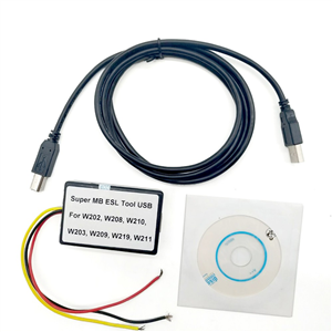 Super MB ESL USB Tool Unlock Read Programmer for W202 W203 W208 W209 W210 W211 W219 Works Via USB Cable Necessary Device