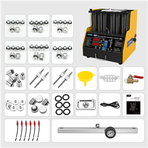 AUTOOL CT400 GDI Fuel Injector Cleaner & Tester Machine 6 Cylinders Fuel Injector Cleaner Tester for Car & Motorcycle 110V 220V