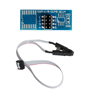 High quality SOIC8 SOP8 Test Clip For EEPROM 93CXX/25CXX/24CXX in-circuit programming on USB Programmer TL866CS TL866A EZP2010