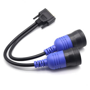 New PN 405048 6Pin and 9pin Y Deutsch Adapter for Nexiq USB Link 125032 Diesel Truck 6 Pin and 9 Pin To DB15 PIN Male Cable