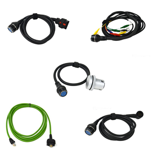 Mb Star C4 Cables Full Set OBDII Cable MB SD Connect 5pcs C4 Cable Set OBD2 Cable 16pin cable Lan Cable 38PIN 14pin 8pin Cable