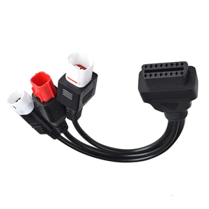 Motorcycle Adapter 3+4+6pin Cable Divided Into Three OBD 16pin Cable For Honda Yamaha