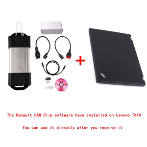V237/V212 Renault CAN Clip Diagnostic Interface With Lenovo T410 Laptop Ready To Use High Quality