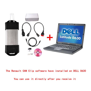 V237/V212 Renault CAN Clip Diagnostic Interface With DELL D630 Laptop Ready To Use High Quality