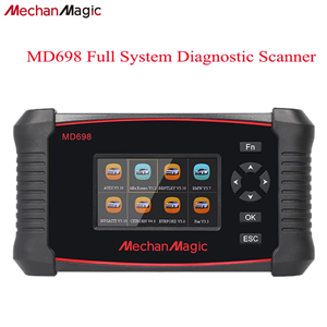 MechanMagic MD698 OBD2 Car Scanner Diagnostic Tool Full System with ABS SRS Engine Fault Code Reader OBD Car Scanner Tool