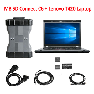 V2024.09 Mercedes Benz Xentry Diagnosis VCI BENZ C6 DOIP Multiplexer Diagnostic Tool Plus Lenovo T420 Laptop