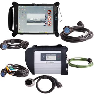 MB SD Connect C4 Star Diagnosis Tool With WiFi 2025.03 Plus EVG7 Diagnostic Controller Tablet PC