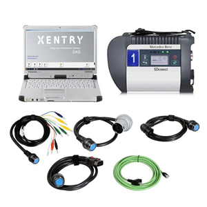 MB SD Connect Compact C4 Diagnosis Tool DOIP Plus Panasonic CF-C2 Laptop With Vediamo And DTS Software 2025.03