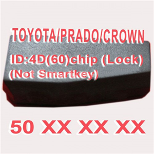 4D60 Duplicabel Chip 50xxx (Not Smart Key) for Toyota/Prado/Crown 10pcs/lot
