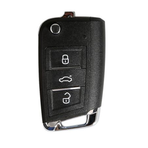 Xhorse VW MQB Style Flip Transponder Key 3 Buttons XKMQB1EN 5pcs/lot