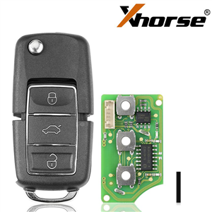 Xhorse XKB506EN Wire Remote Key VW B5 Flip 3 Buttons Extreme Black English Version 10pcs/lot