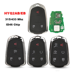 315/433MHz Smart Remote Car Key 3/4/5 B For Cadillac ATX ATS CTS SRX XTS CT6 ATSL XT5 Escalade 2014 2015 2016 2017