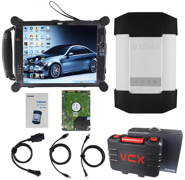 VXDIAG Multi Diagnostic Tool for BMW & BENZ 2 in 1 Scanner With Software V2024.09 Installed On EVG7 New Tablet PC