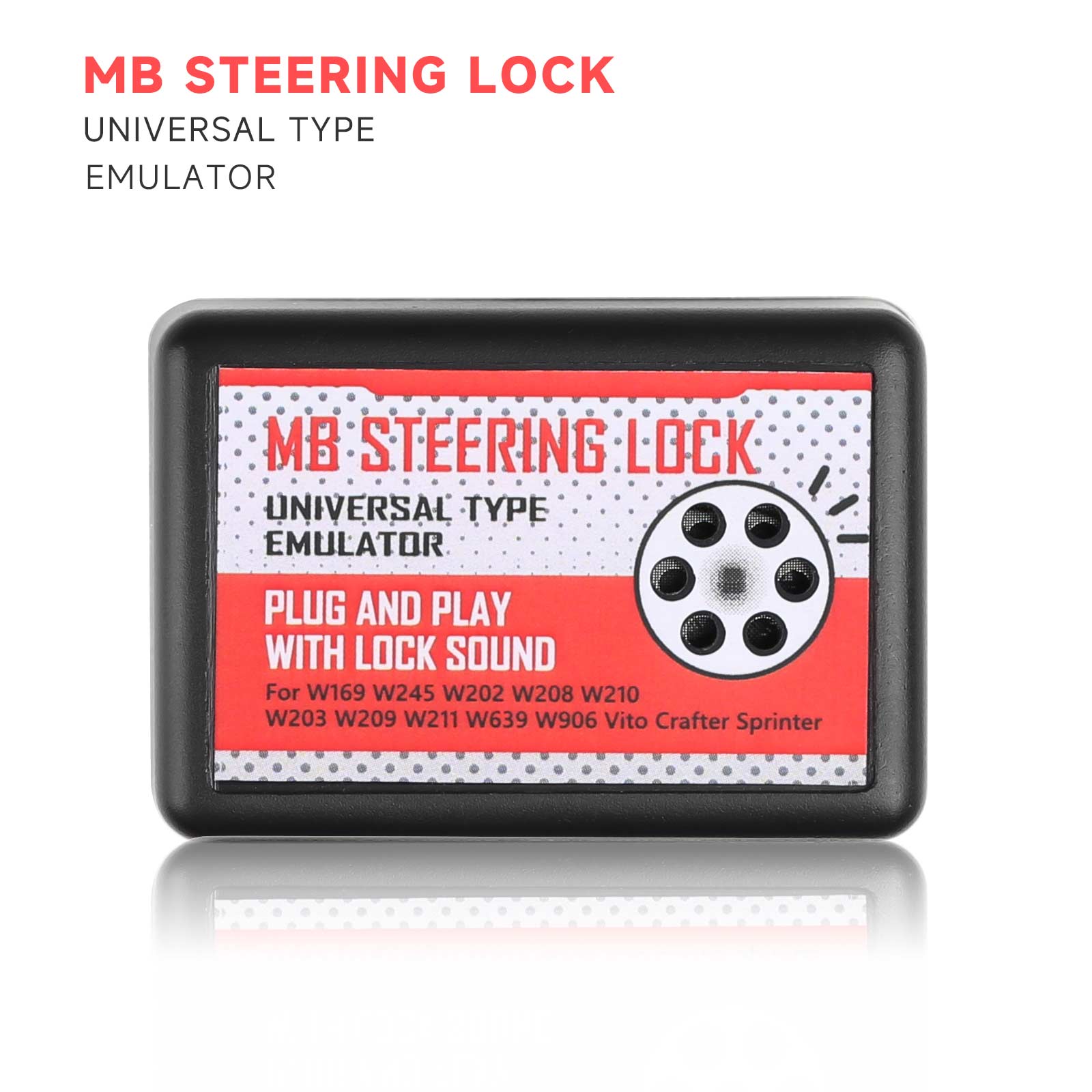 OEM Universal Steering Lock Emulator For Mercedes-Benz W169 W245 W202 W208 W210 W203  W209 W211 W639 W906 Plug and Play With Lock Sound