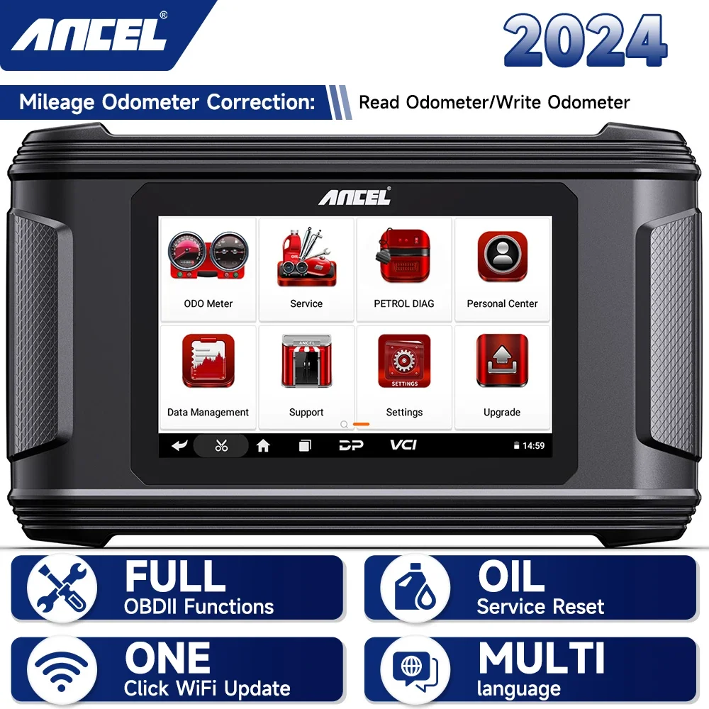 2024 ANCEL DM500 Car Cluster Calibration Tools OBD2 Scanner Oil Reset Instrument Adjustment Tool Code Reader Car Diagnostic Tool