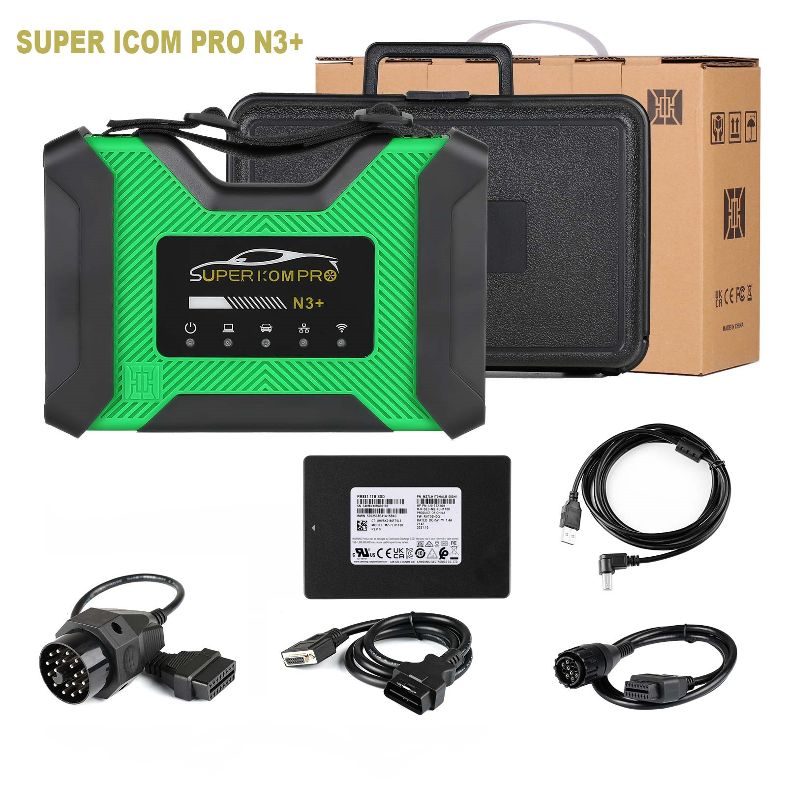 SUPER ICOM PRO N3+ BMW Full Configuration with V2024.07 BMW ICOM Software 1TB SSD ISTA-D 4.48.20 ISTA-P 3.71.200 with Engineers Programming Win10