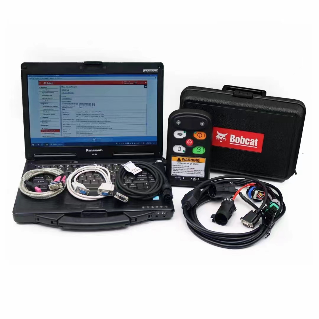 Bobcat Service Analyzer BOBCAT DIAGNOSTIC Tool (RST) Service tool harness Remote Start Tool Plus Panasonic CF53 Laptop Ready to Use