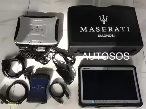 Maserati MDVCI + EVO System Support Programming and Diagnosis For 1996-2024 All Maserati Installed on Panasonic CF-19 Laptop and Panasonic CF-D1 Tablet Ready to Use