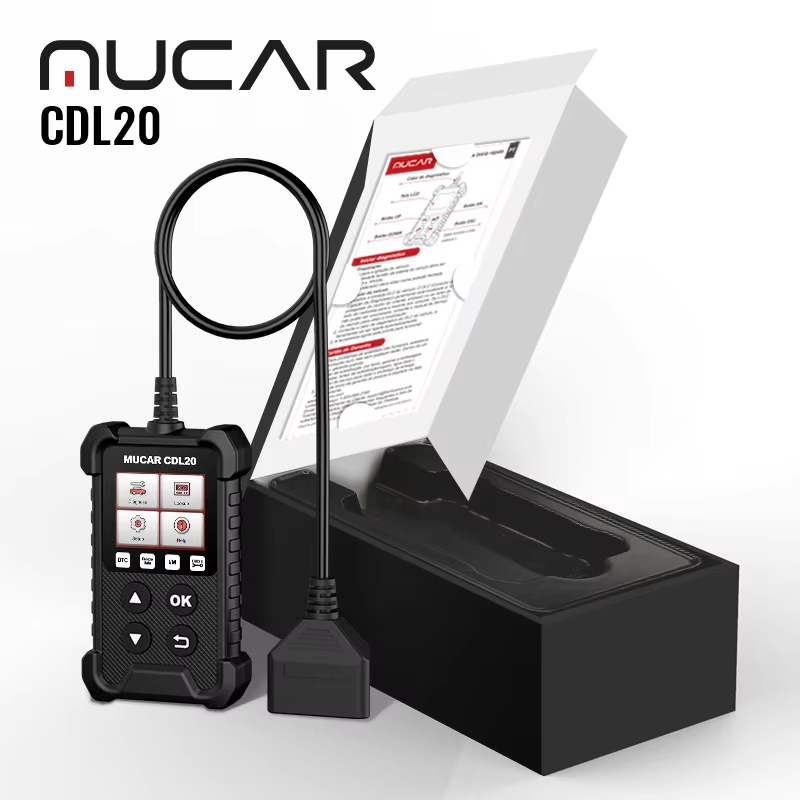 MUCAR CDL20 OBD2 Scanner Professional Auto Engine System Diagnostic Tool Lifetime Free Automotive DTC Lookup Code Reader