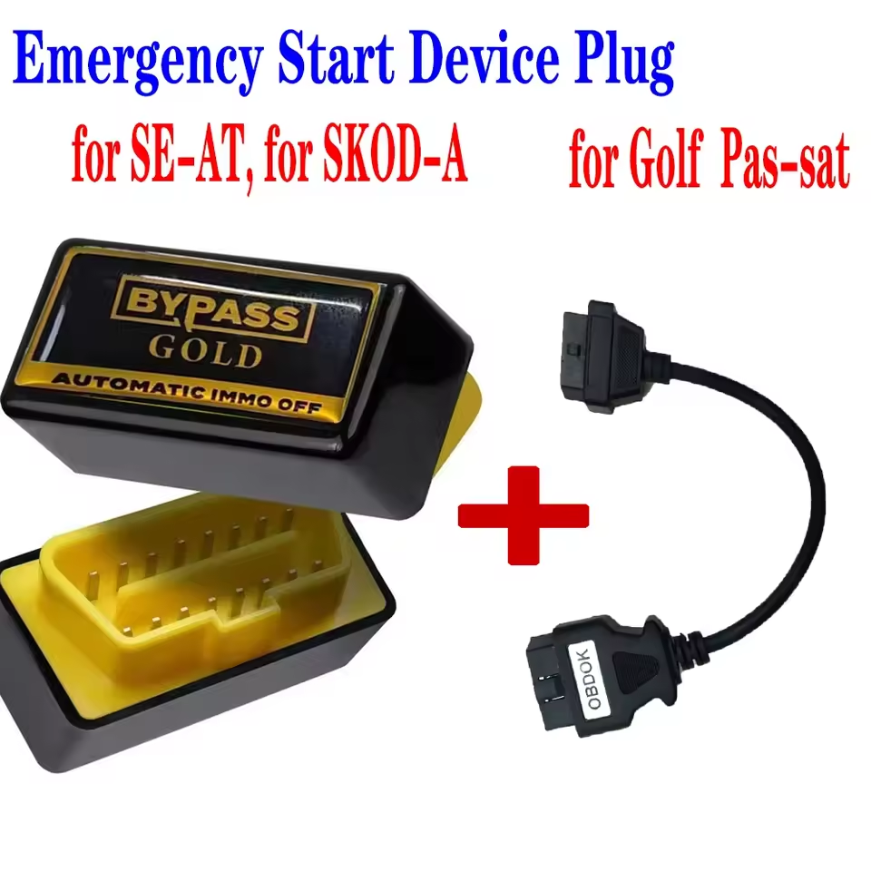2025 IMMO Bypass For VW VAG EDC16 EDC15 ME7 Plug Emergency Start With OBDOK Cable Automatically Remove Immo Through OBD2