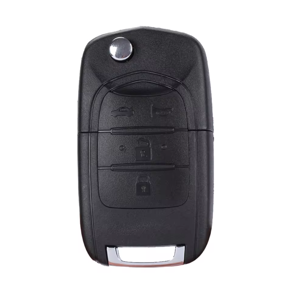 NEW 4 Buttons Folding Key Case Shell For SGMW Wuling HongGuang Baojun 630 with Baojun logo