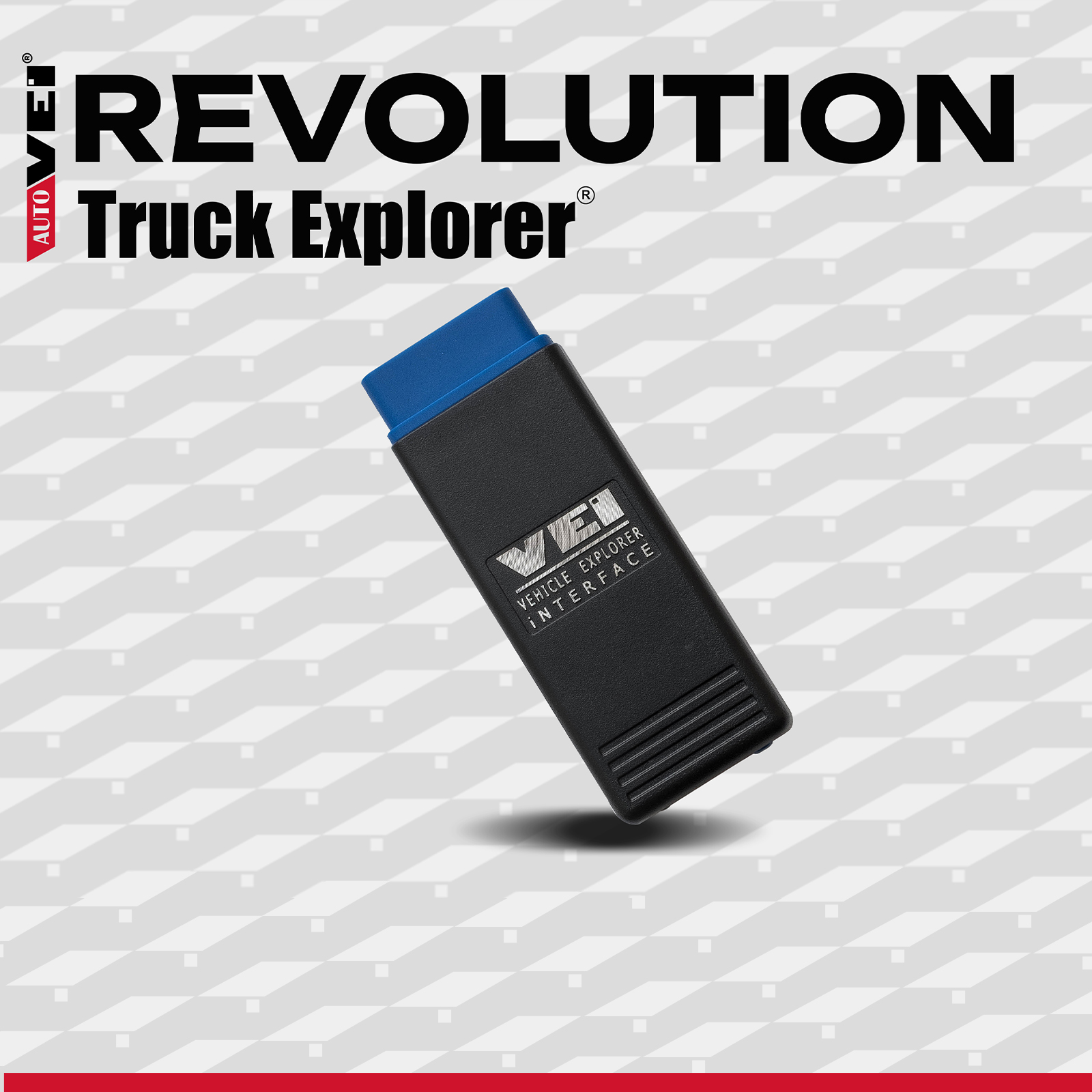 AutoVEI Truck Explorer Device Kit Revolution Trucks Programming & Diagnostic Tool with 100 Tokens