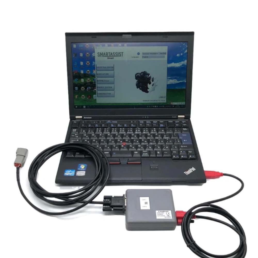 YANMAR Diagnostic Service Tool (YEDST) Yanmar Agriculture Construction Tractor Diagnostic Tool Plus Lenovo X230 Laptop