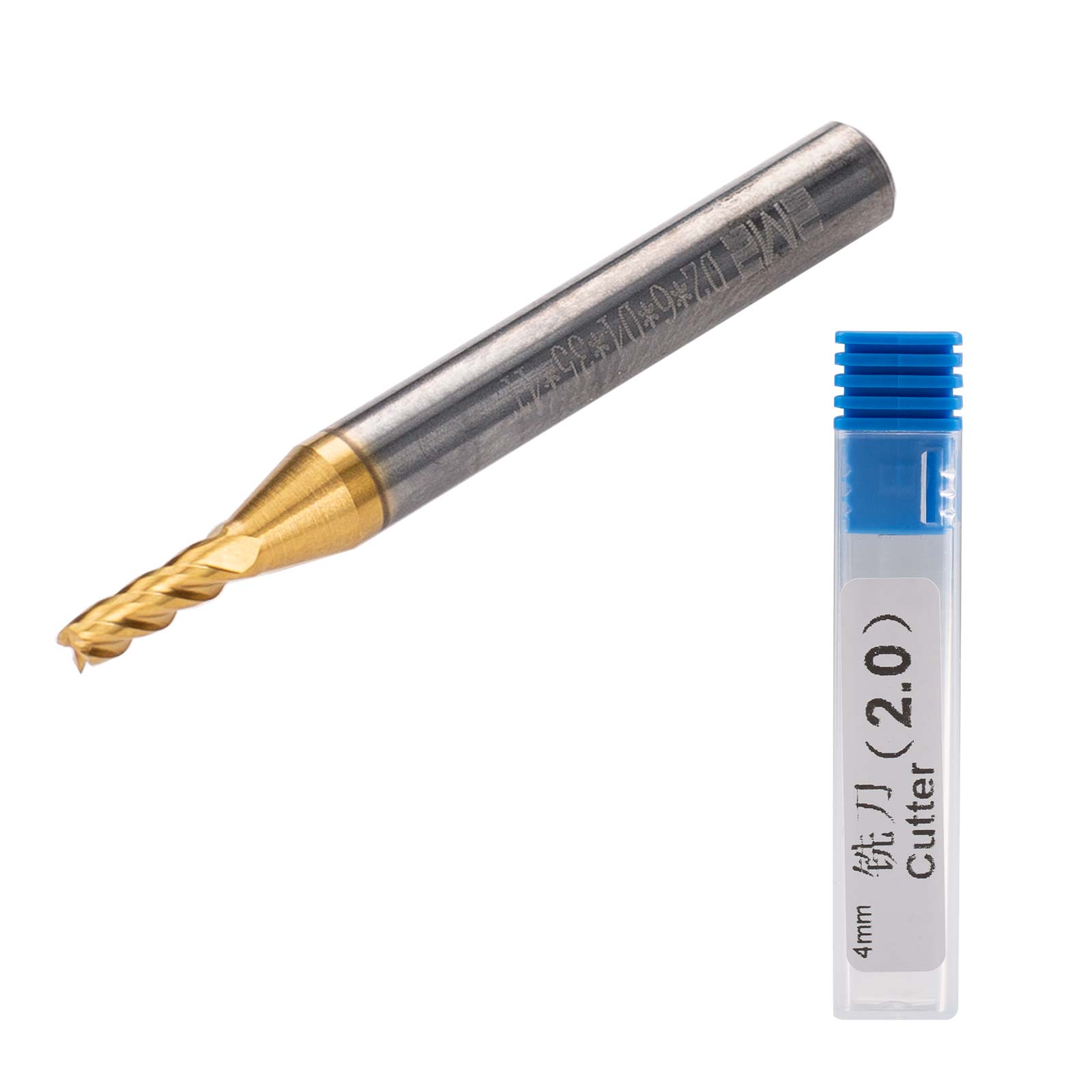 2.0MM Milling Cutter (Diameter 4mm) for 2M2 TANK 2 Pro TANK II Pro CNC Key Cutting Machine