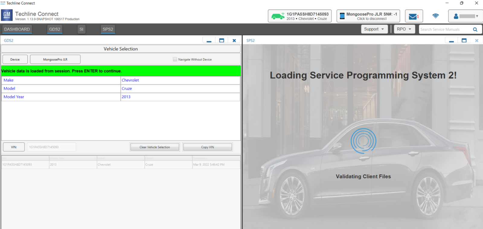 2022 GM Techline Connect SPS2 ECU Programming Software Offline Version With SPS2 Online Account One Month Access
