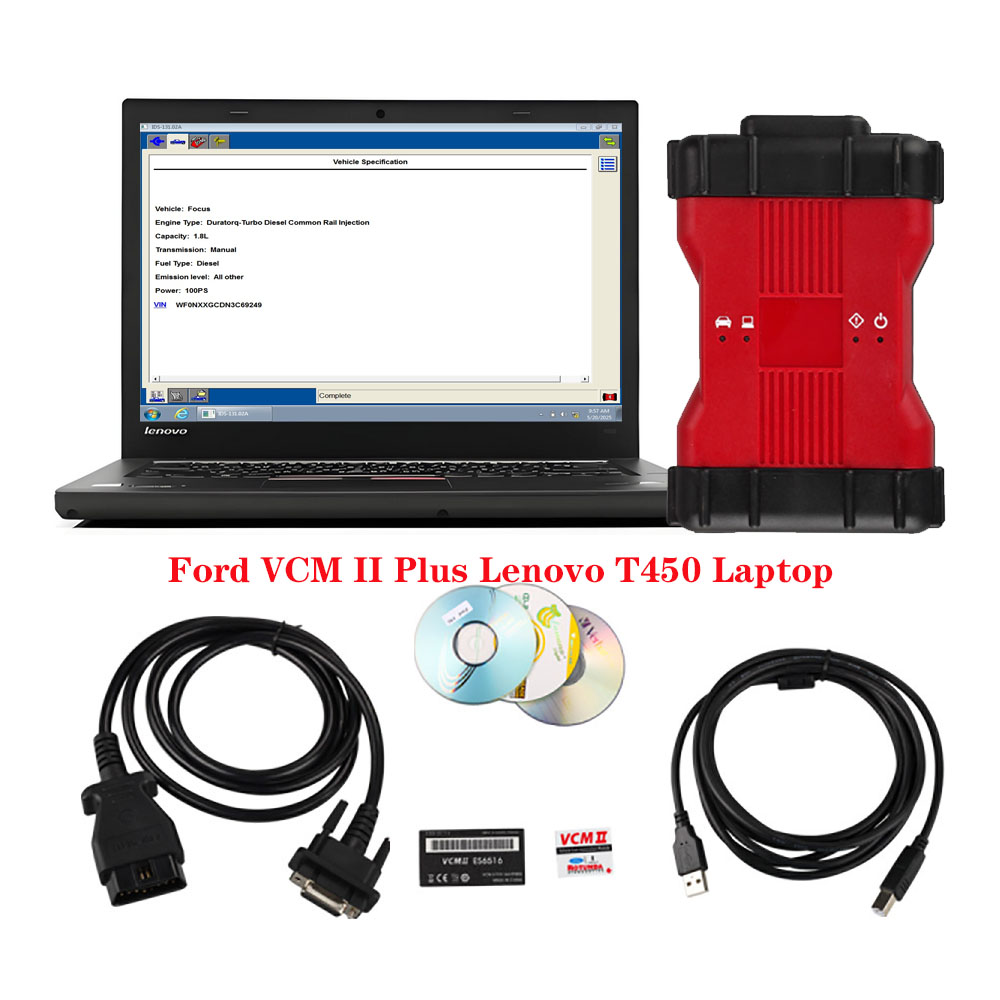Ford VCM II Ford VCM2 Diagnostic Tool V131 With Lenovo T450 Laptop Ready To Use