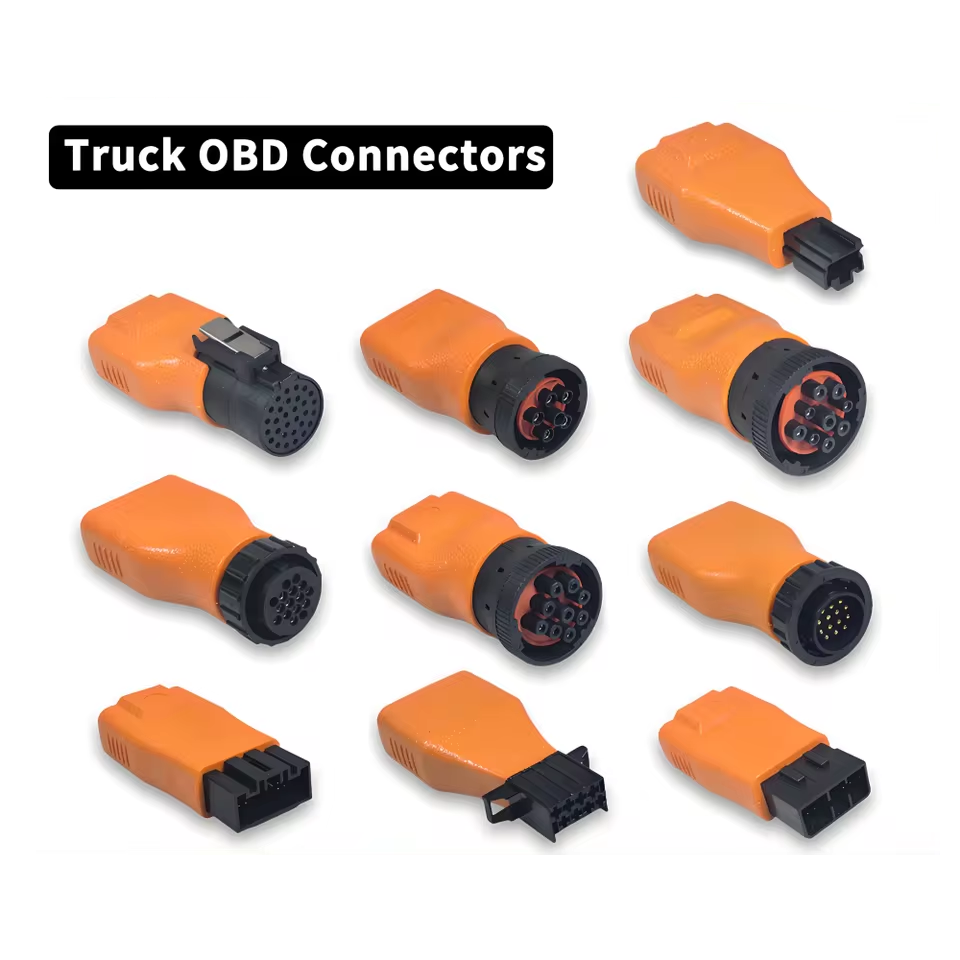 Truck OBD2 Adapter OBD2 Connector Extension Cables Truck Diagnostic OBD2 Connector For ISUZU, BENZ, IVECO, VOLVO For Humzor ND506 ND606 NS806