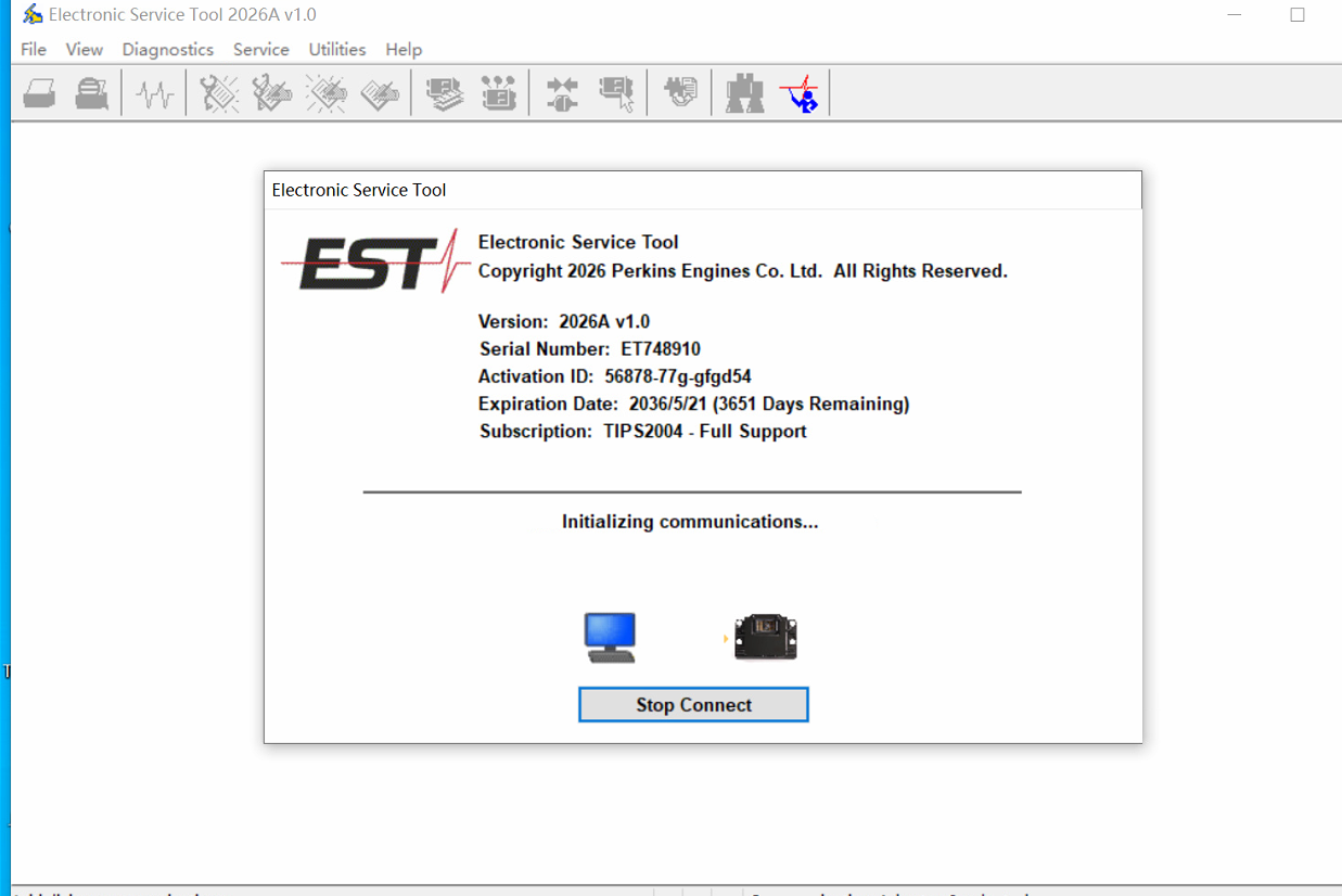 2026A PERKINS EST Electronic Service Software + One PC Activation