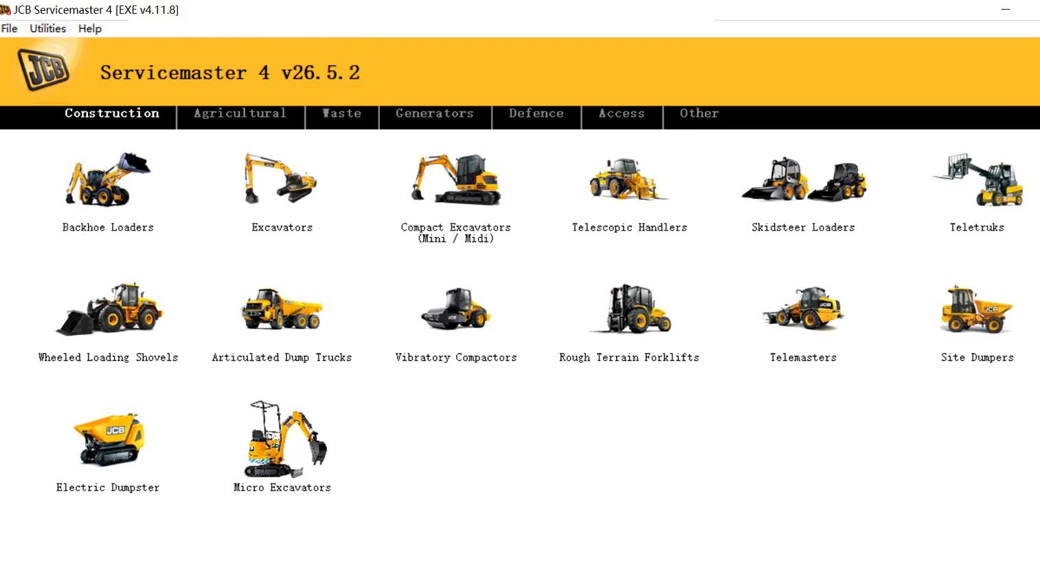 2026.05 JCB ServiceMaster 4 V26.5.2 Diagnostic Software With 1 Time Free Activation