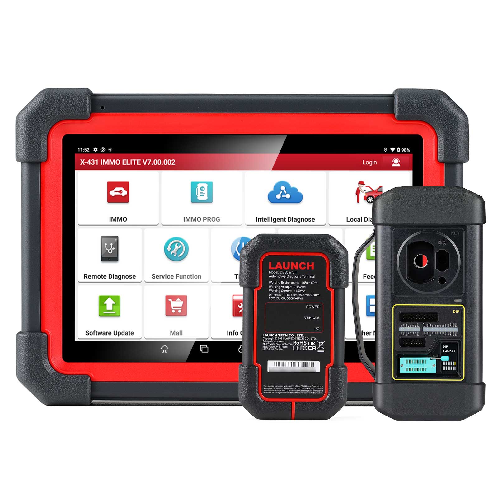 2024 Launch X431 IMMO Elite Key Programmer Car Immobilizer Programming Tools All System Diagnostic Scanner with 39 Reset Service