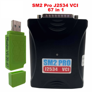 ECU Programmer Read Write ECU Tool SM2 Pro J2534 VCI Support Checksum and Pinout Diagram 67IN1 Update Version of Flash Bench OBD