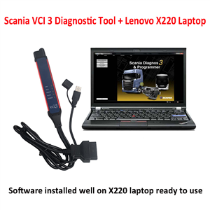 2025.02 Scania VCI3 Diagnostic Tool Plus Lenovo X220 Laptop Scania Scanner Latest SDP3 2.64.1 Software Installed Ready To Use