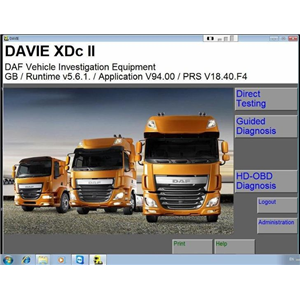 DAF Davie Runtime 5.6.1 For DAF Engine Diagnostic Software 2019