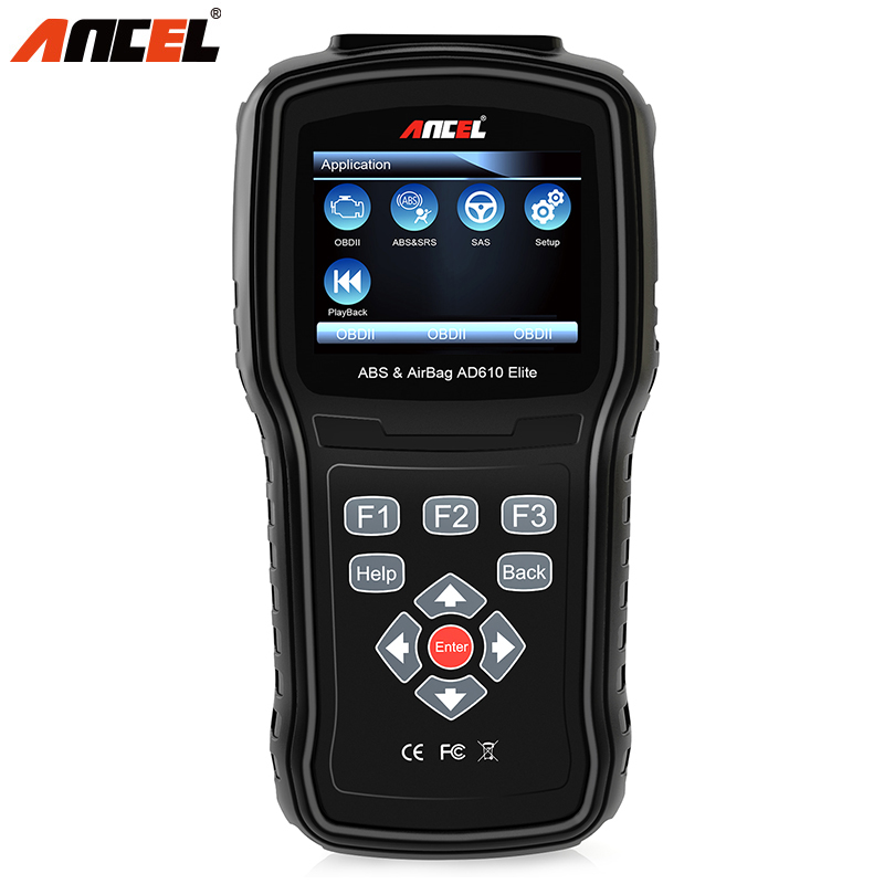 Ancel AD610 Plus OBD2 Car Automotive Scanner Engine ABS SRS Airbag SAS Reset Three System Car Diagnostic Tools