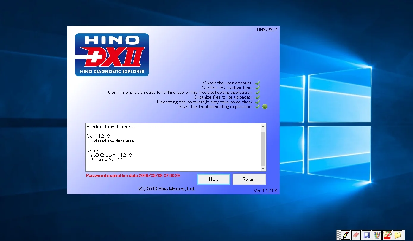 2022 New Hino Diagnostic EXplorer 2 for Hino DX2 v1.1.22.3 + One PC Installation