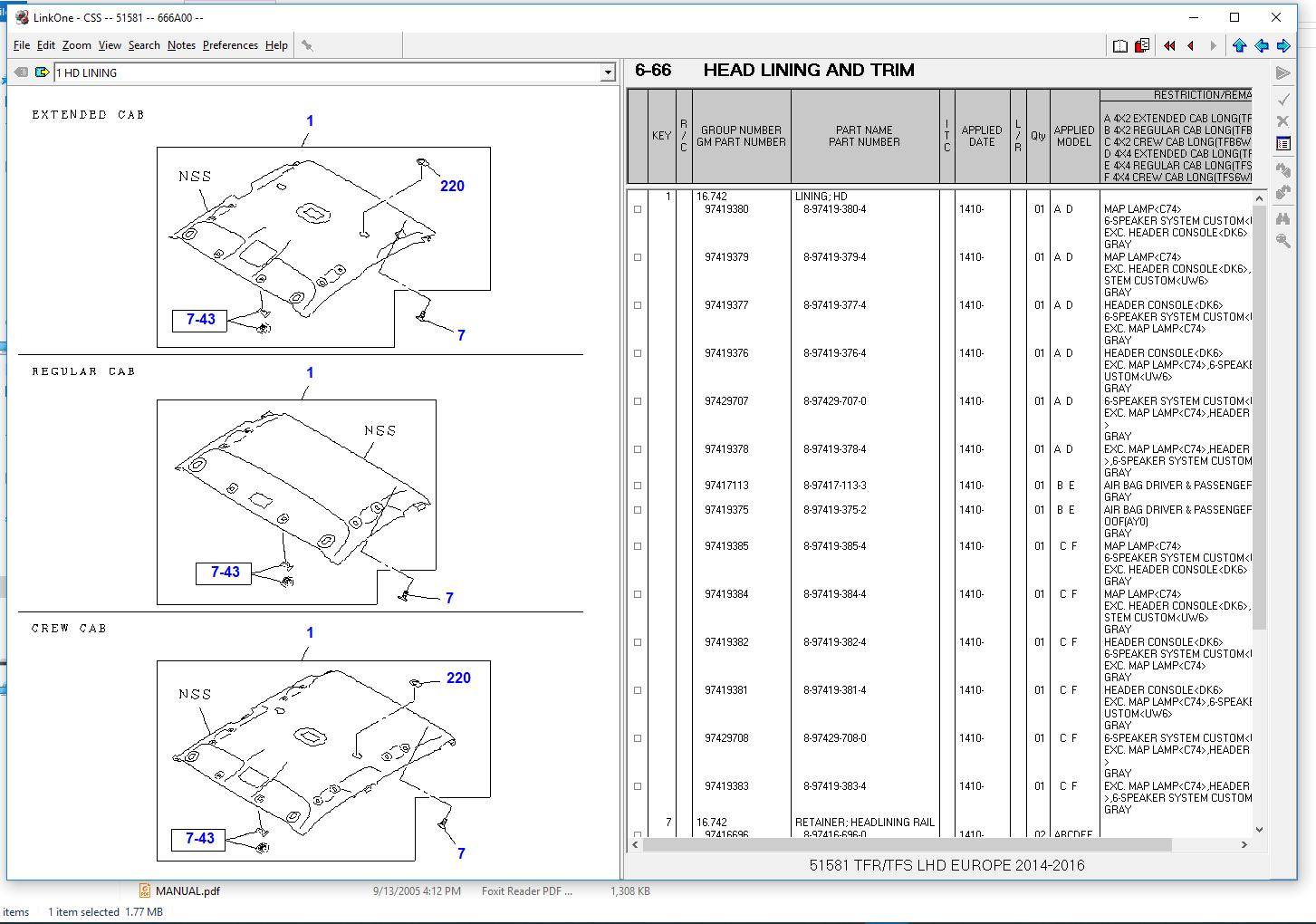 2019 ISUZU CSS-NET EPC PARTS CATALOG