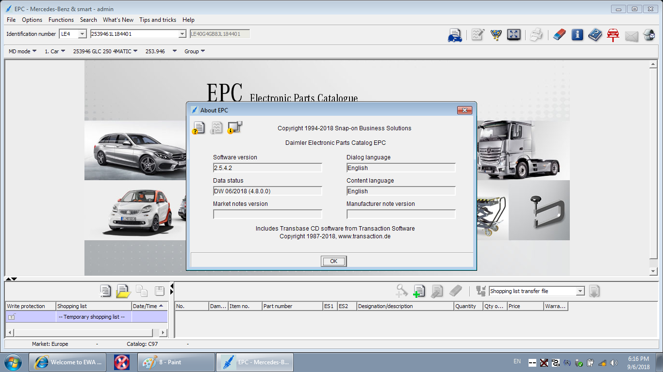 2025 Parts Catalog Query System Online EPC For BENZ Car Or Truck One Year Service