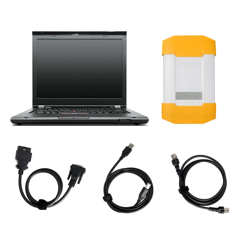 Original VXDIAG Diagnostic Tool For ALL Brands BENZ C6,BMW ICOM,JLR ,VAS ,HONDA HDS,TOYOTA,PIWIS,Subaru,VOLVO,GM,Ford,MAZDA With 2TB HDD Software Installed on Second Hand Lenovo T450 Laptop